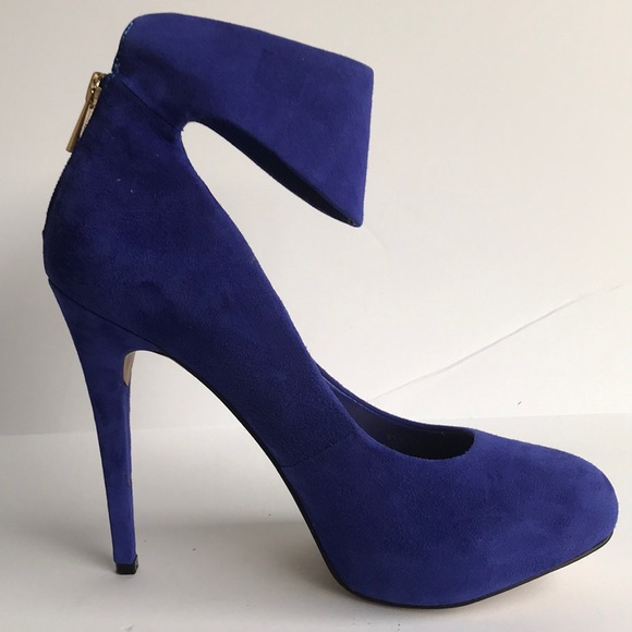 Jessica Simpson ‘NWing’ Suede Platform Heels 8.5 - Picture 2 of 12